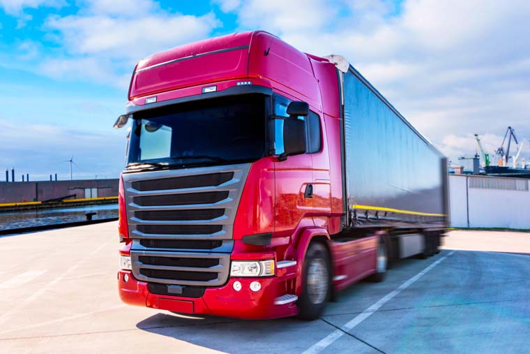 RB Cargo Frankfurt (Oder) Roter LKW